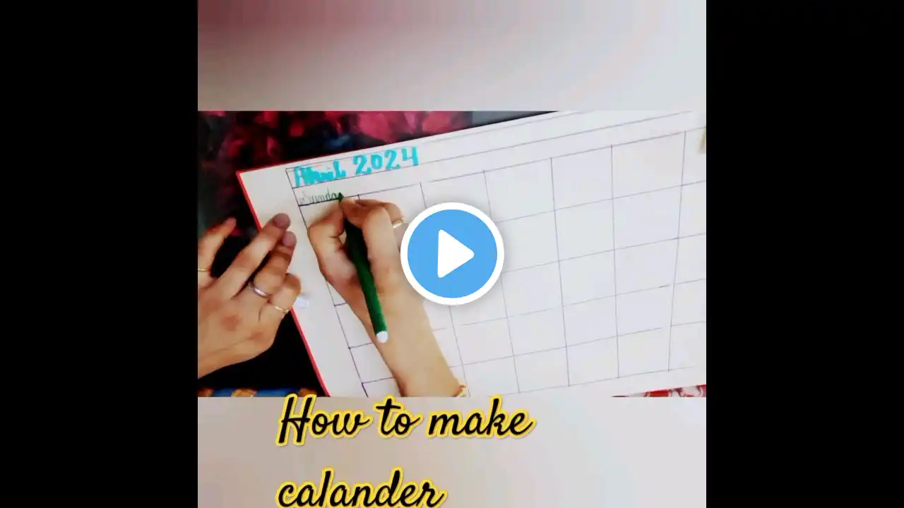 #how to make calander #art #drawing #sketch #painting