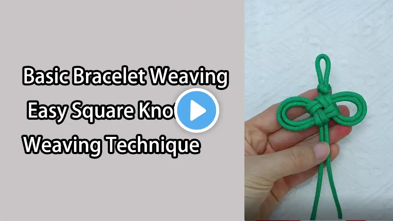 Easy Square Knot Weaving Technique