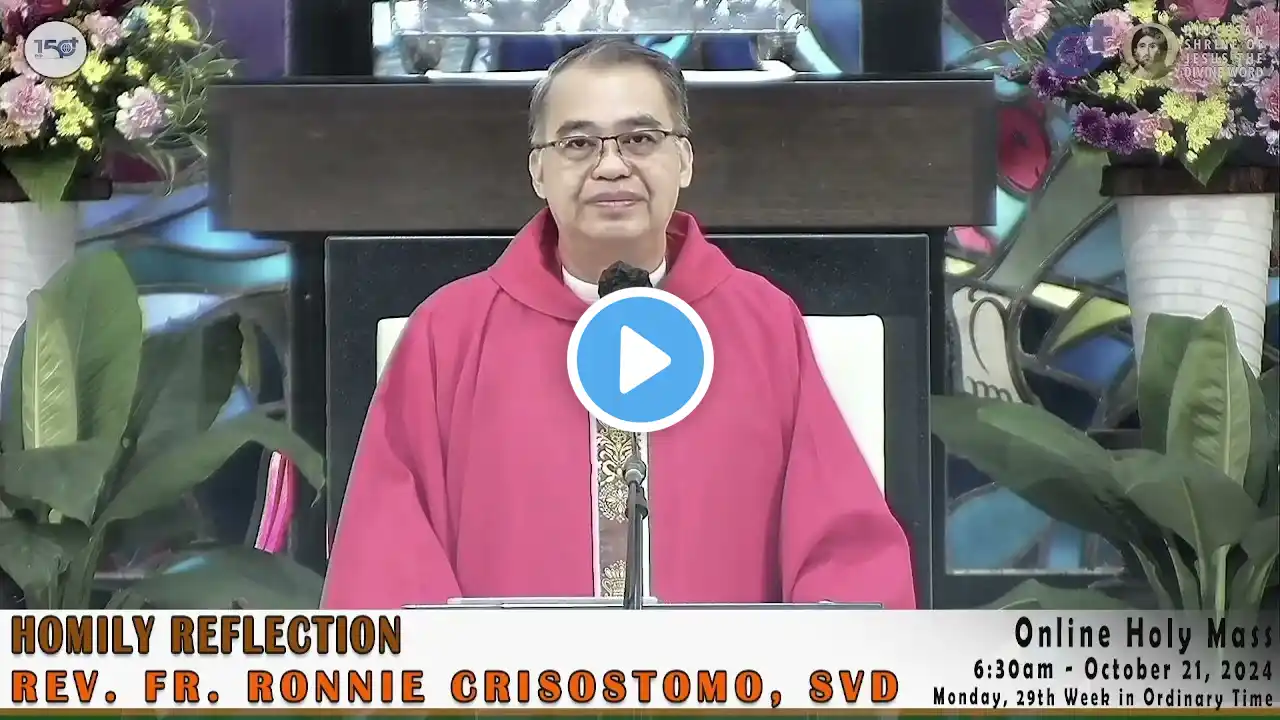 Homily Reflection of Rev. Fr. Ronnie R. Crisostomo, SVD