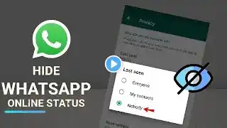 Hide your last seen and online status Whatsapp|2025