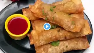 How To Make Vegetable Spring Roll | Iftar Special Easy Recipe | HF food 3M |