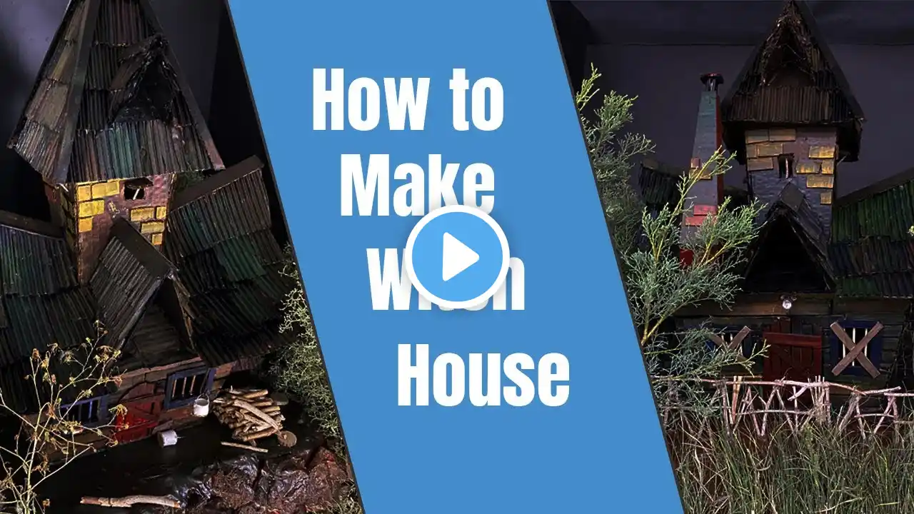 How to Make Amazing Witch House Using Cardboard | DIY Witch House | Haunted House | Fairy House