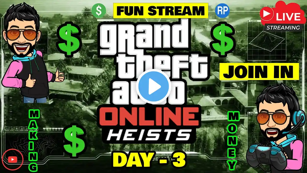 🔴🔥 DIAMOND CASINO HEIST DAY IT IS | PLAYING GTA 5 ONLINE | FT.  ‪@LucaswhYT‬ ‪@succ3ssYT‬ | ‪@RDCOYT‬ 🔴🔥