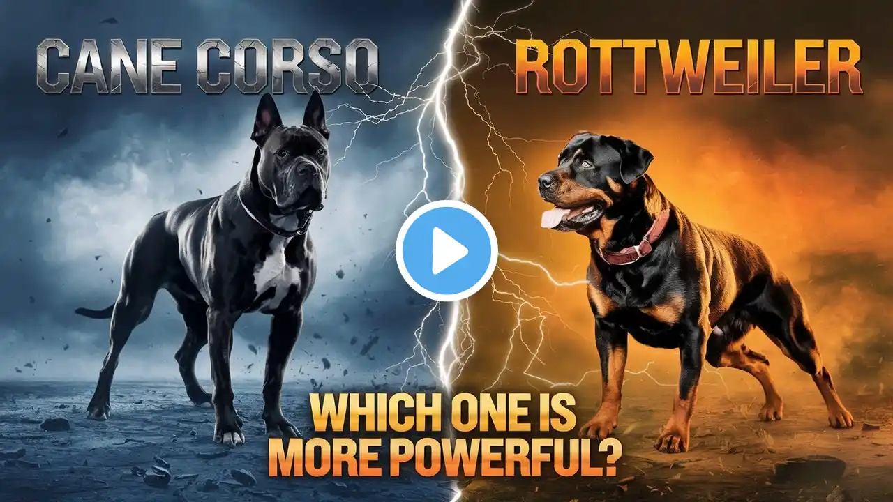 Cane Corso vs  Rottweiler – Which One is More Powerful