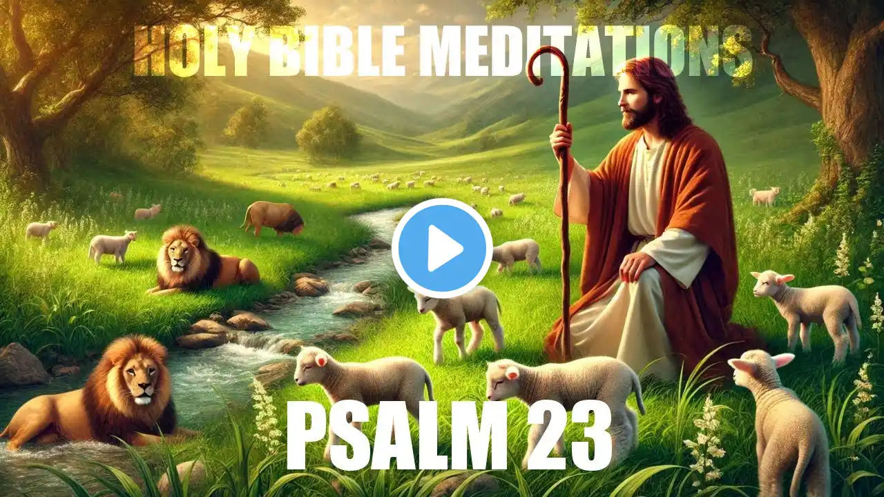 Psalm 23 - HOLY BIBLE MEDITATION - The Lord is my Shepherd, I shall not be in want. I fear no evil.