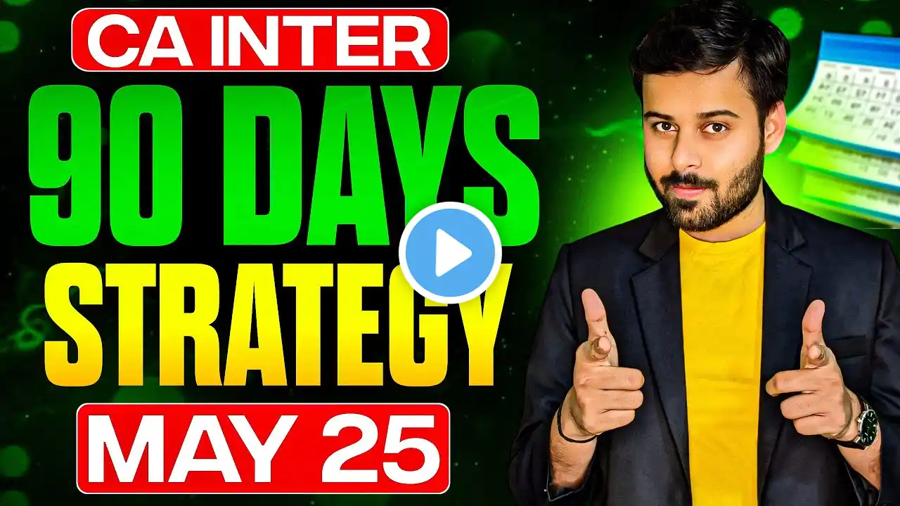 I scored Exemption in 6 Subjects by this Plan || CA Inter 90 Days Strategy May 25 #AIR