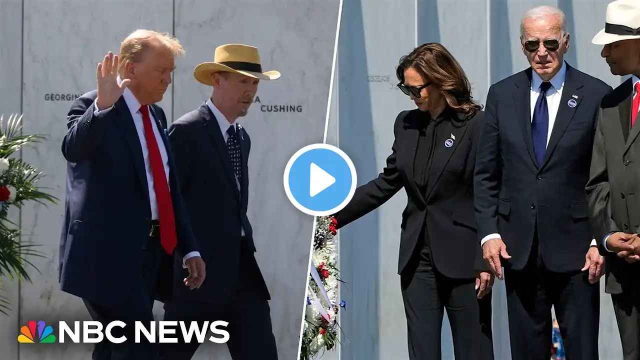 Biden, Harris and Trump visit Flight 93 memorial in separate Shanksville events