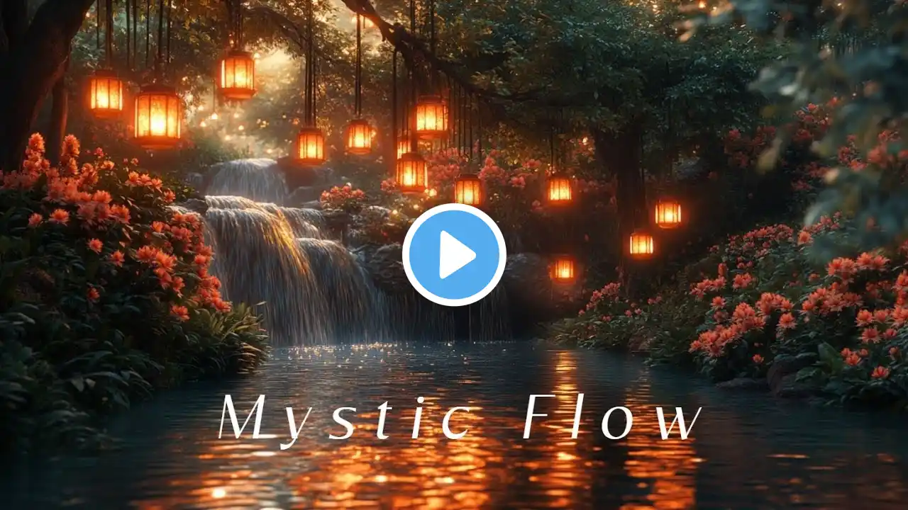 Healing Meditation Music with Ambient Waterfall Sounds