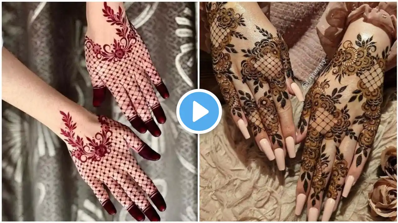 Beautiful  eid mehndi henna design for beginners 2025