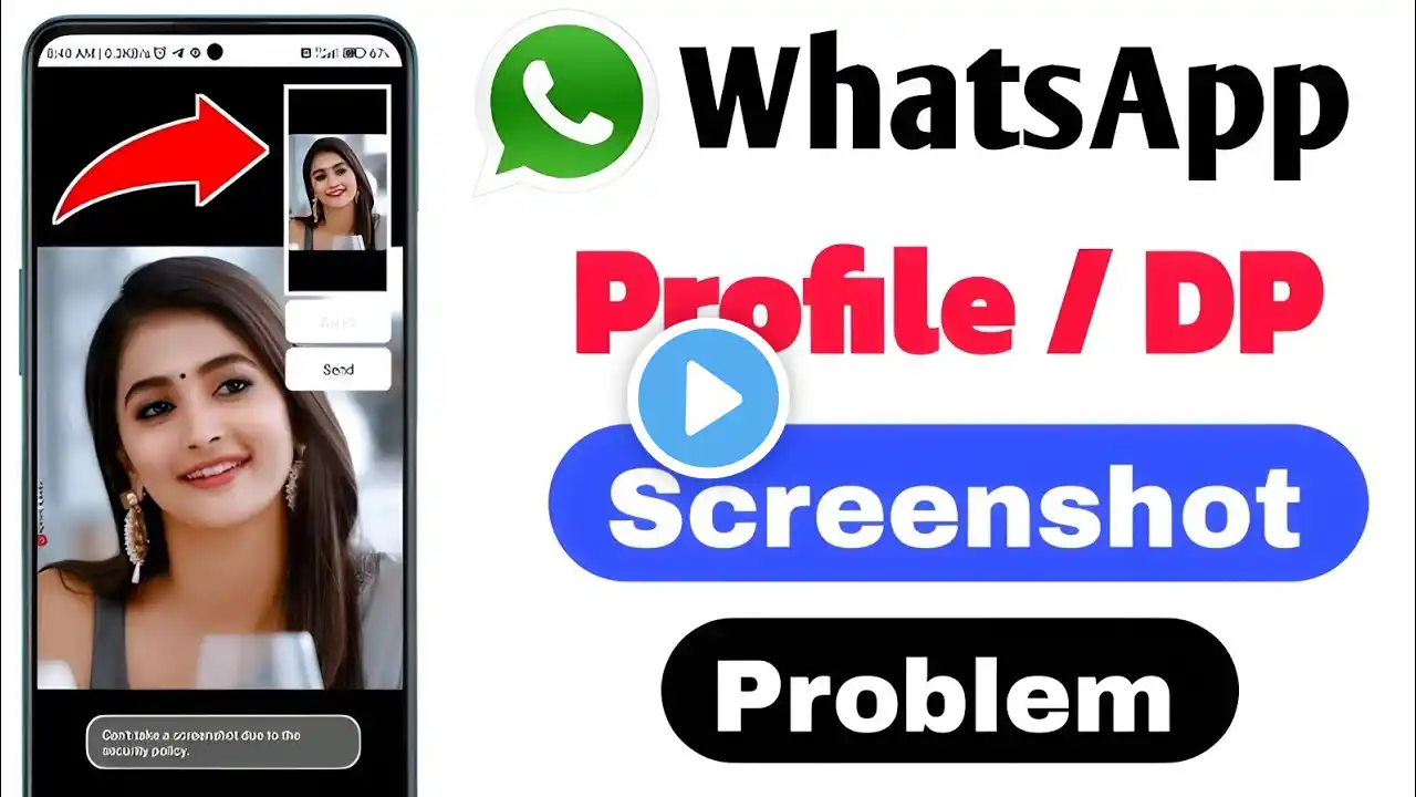 can't take a screenshot due to app restrictions |how to take screenshot in whatsapp dp