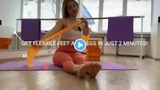 Get FLEXIBLE Feet and Legs in JUST 2 Minutes!#usa #yoga #yogasplit #youtube #viralvideo