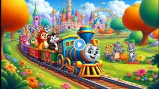 Jungle Train Ride 🚂🐒 | Choo Choo Safari Song + More Rhymes | #hindirhymesforkids #nurseryrhymes