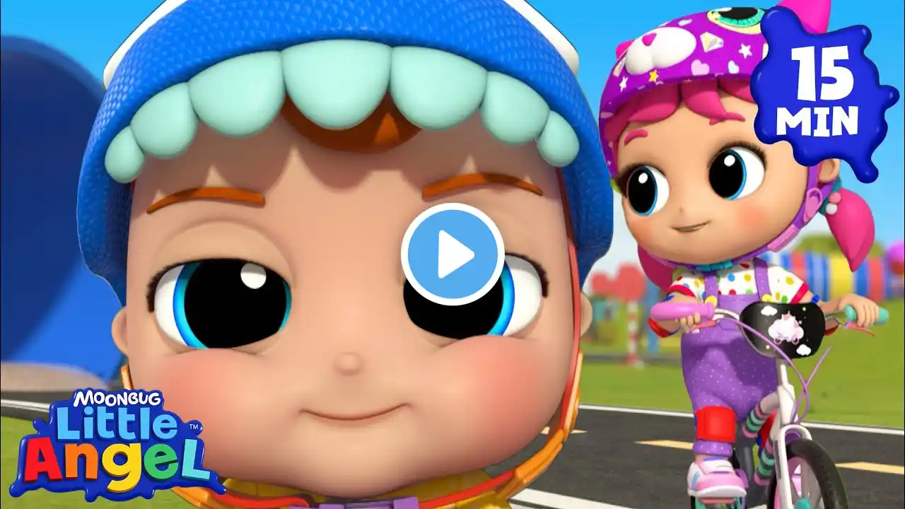 Pedal, Balance, Go! Learn to Ride a Bike! 🚲 | Fun Sing Along Songs by @LittleAngel Playtime