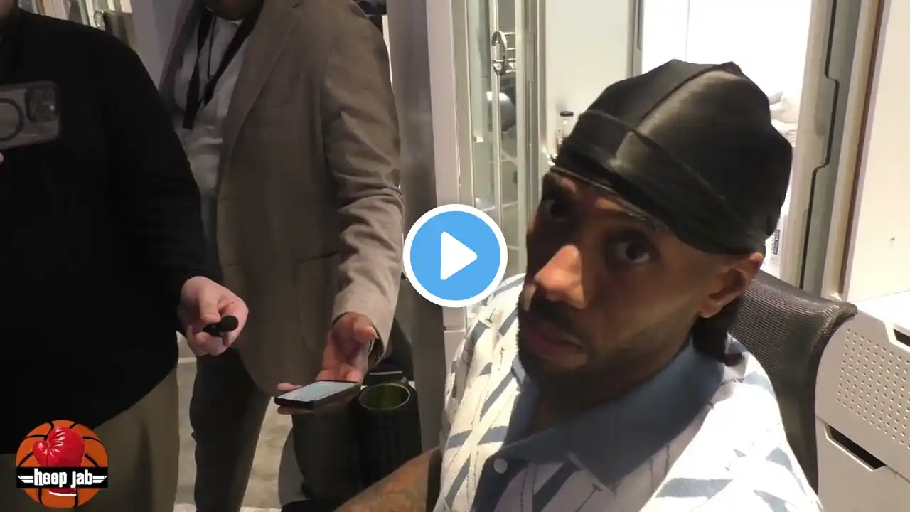 Kawhi Leonard Reacts To The Lakers Trading Anthony Davis To The Mavericks For Luka Doncic.