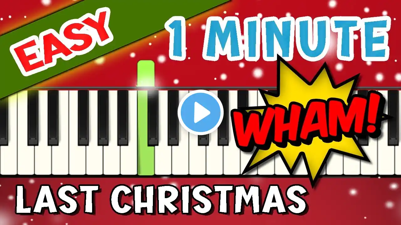 VERY SLOW EASY PIANO TUTORIAL - Last Christmas by WHAM | CHRISTMAS | XMAS TUTORIAL Nikolaus Lieder