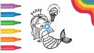 mermaid drawing/how to draw a mermaid/mermaid kaise banate hain/art for kids hub/#mermaid/#drawing