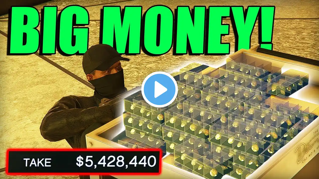 *5 MILLIONS IN 1 HEIST!* | GTA Online Casino Heist Silent And Sneaky, With Diamonds