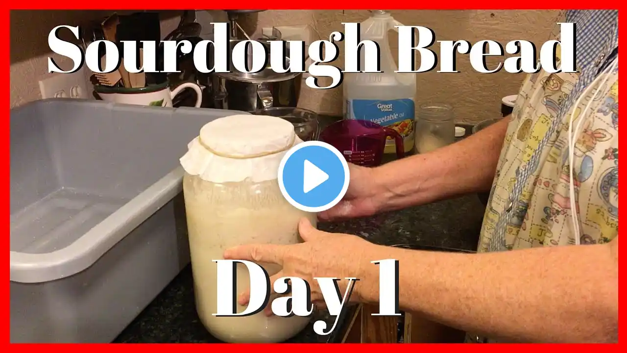 How to Make Sourdough Bread Day 1 | Sourdough Starter | AldermanFarms