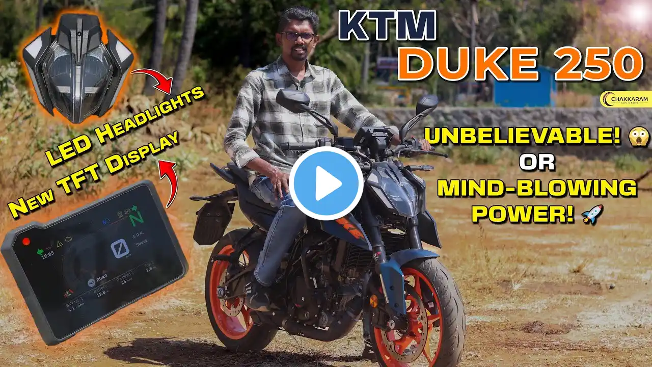 2025 KTM Duke 250: The Everyday Thrill Machine! ⚡⚡| Ride + ABS Modes | Tamil Ride Review | Chakkaram