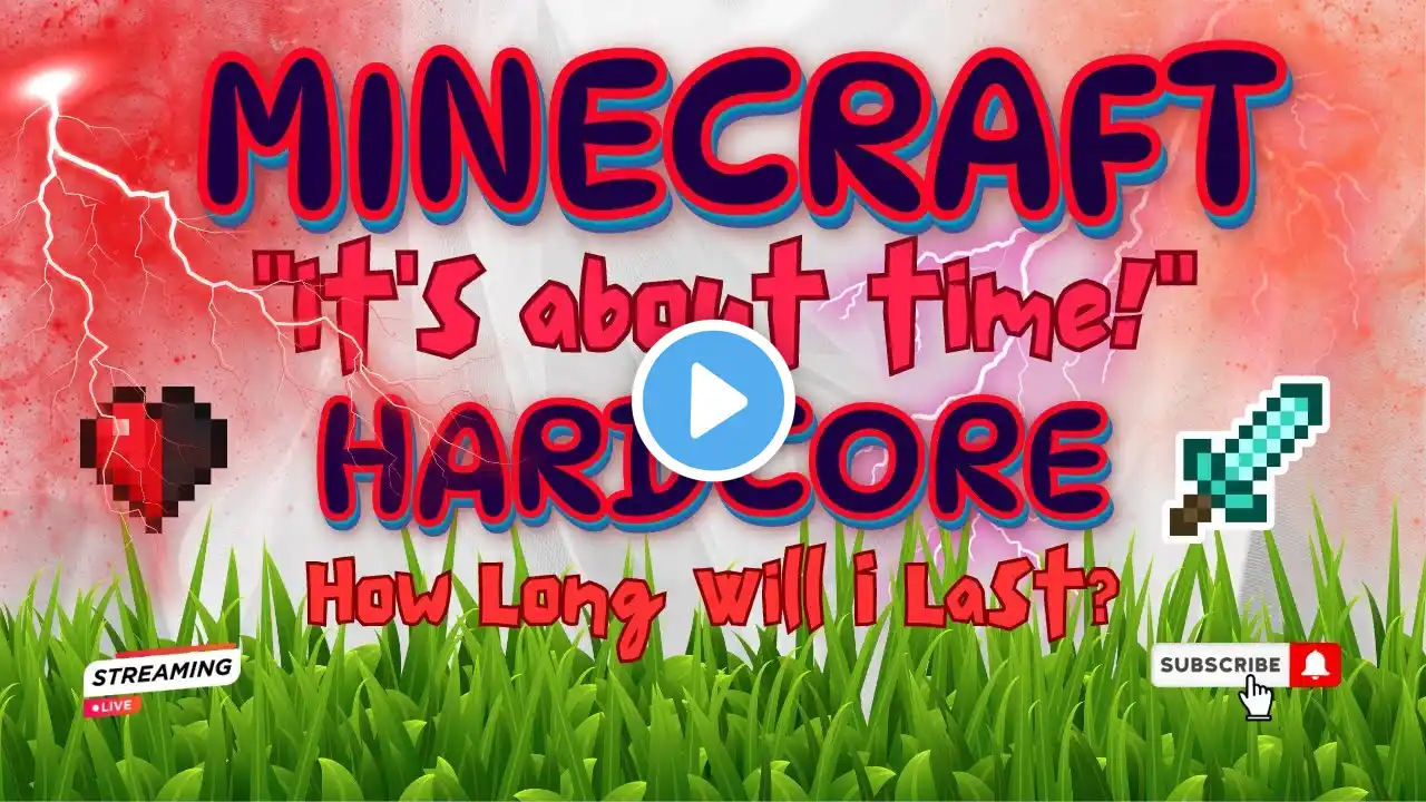 KC Grandpa Takes on Minecraft Hardcore! Will I Survive My First Night?