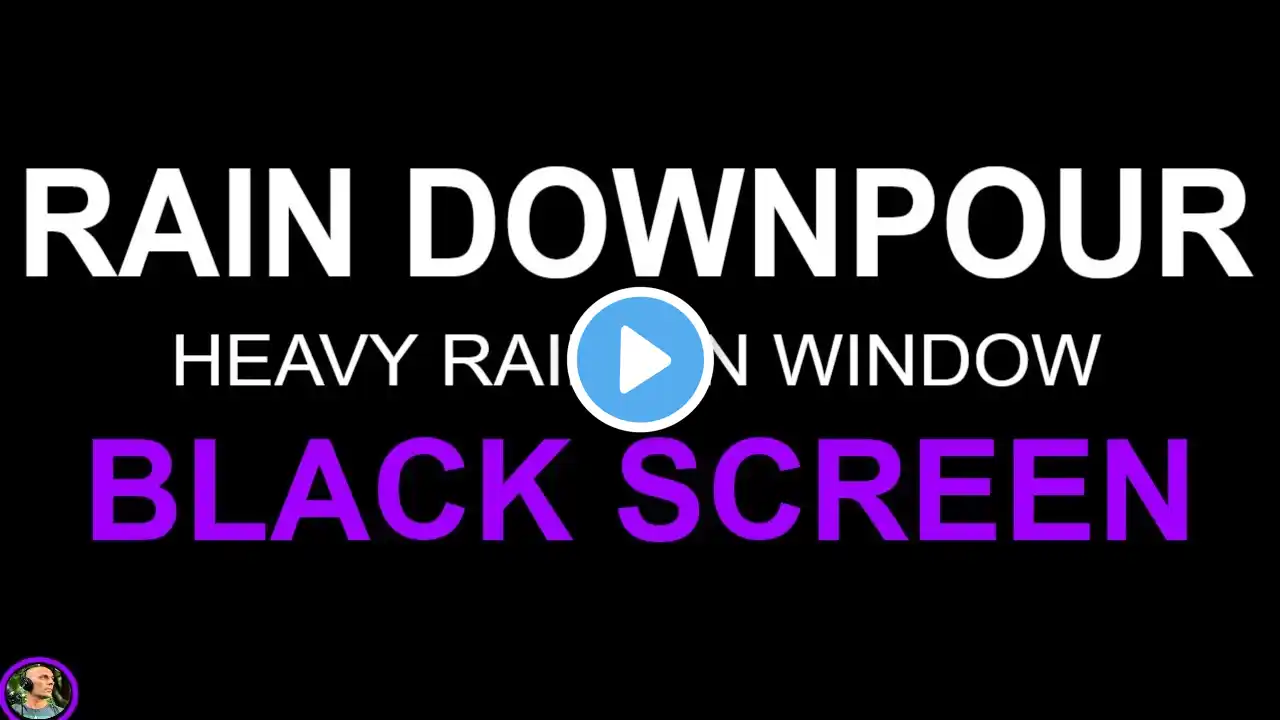 Fall Asleep Fast, Relaxing Rain Sounds For Sleeping, Night Rain On Window, Heavy Rain On Windows