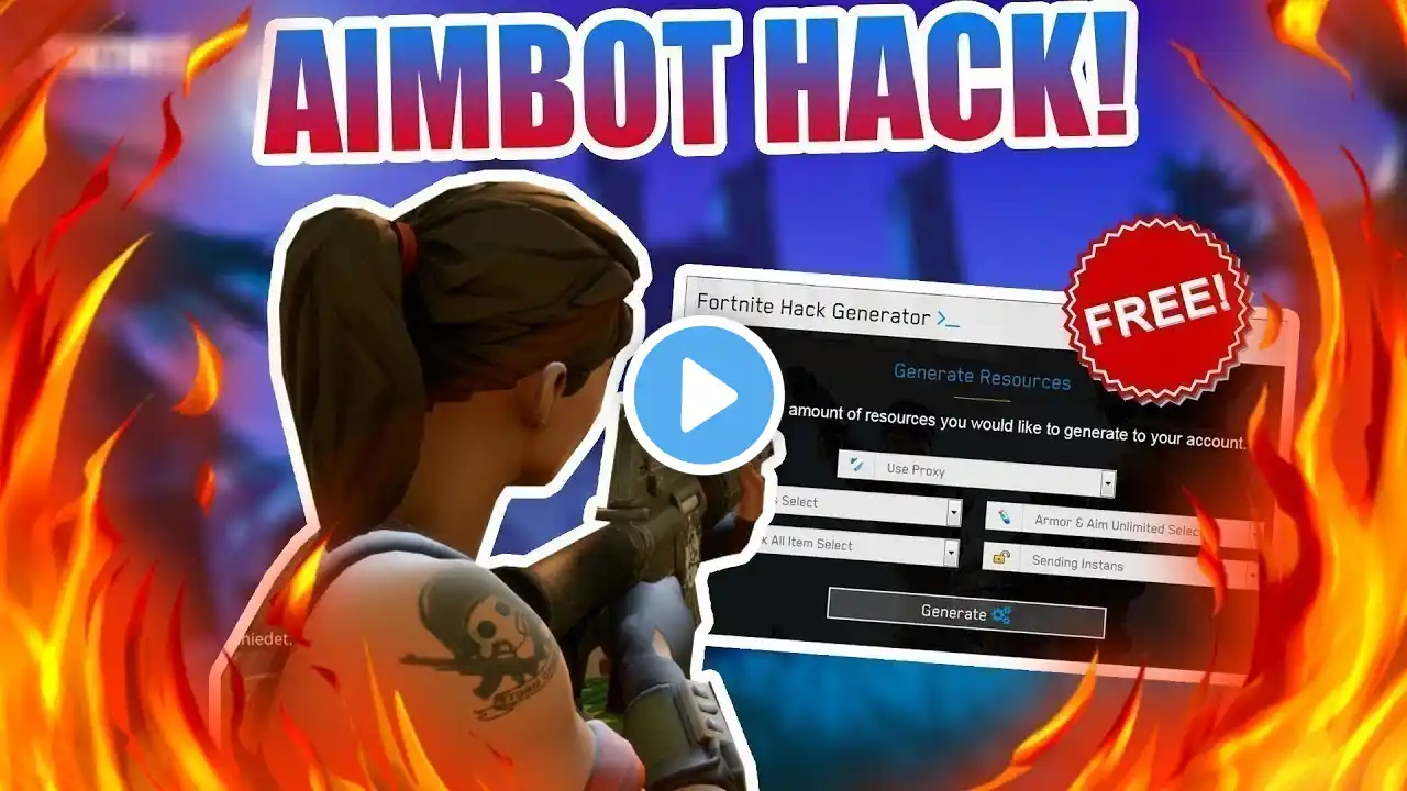 FORTNITE AIMBOT + ESP FORTNITE HACK DOWNLOAD FREE PC UNDETECTED 🔥 June 🔥