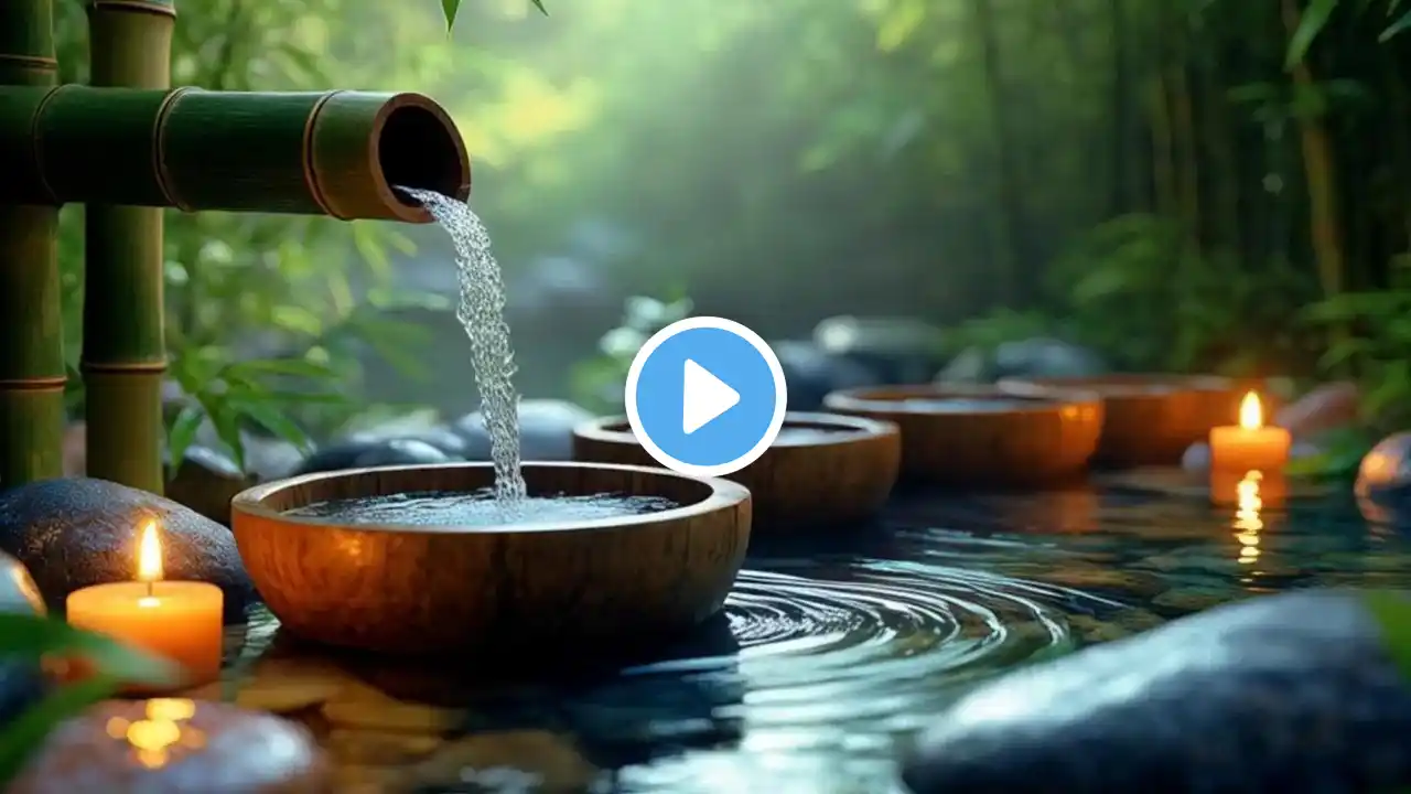 Bamboo Water Fountain Healing 24/7 自然の音とともに音楽をリラックス バンブーウォーターファウンテン 【癒し音楽BGM】