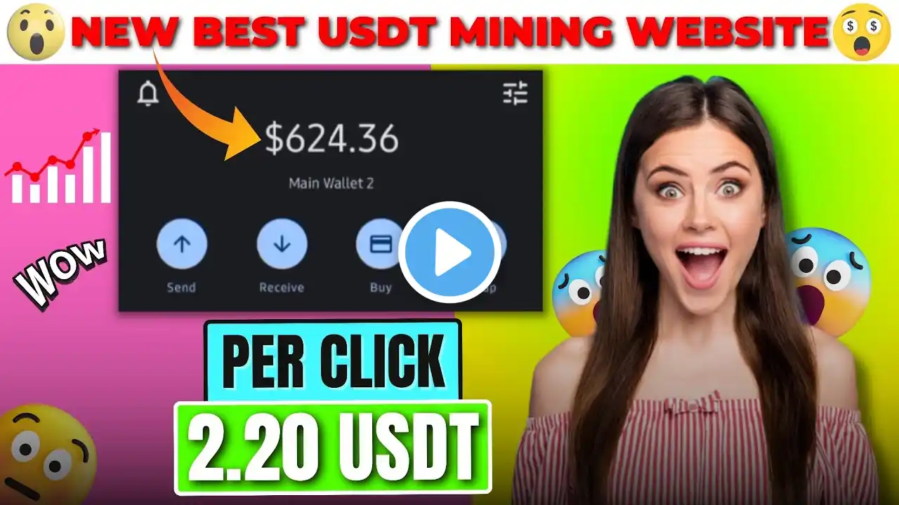 (DO NOT MISS❌) PER CLICK 2.20 USDT & INSTANT WITHDRAW (🎁PROOF) : HIGEST PAYING USDT MINING WEBSITE 🚀