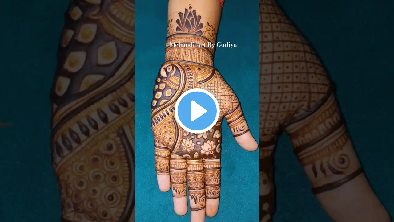Beautiful Front Hand Mehndi Design 2025 #mehndi #shorts #ytshorts #youtubeshorts #reels #viralreels