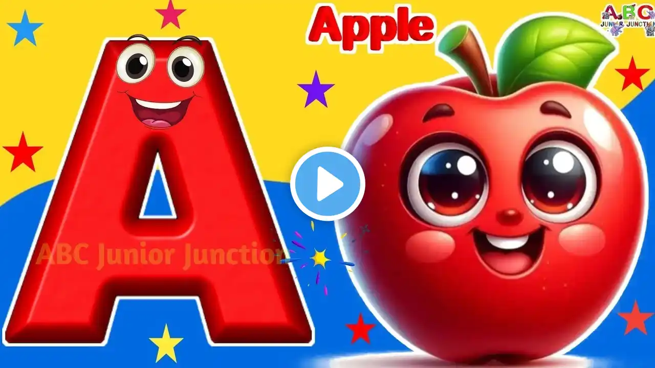 Phonics Song / ABC Song / Kiddos Study Zone / Tiny Tots / A for Apple #nurseryrhymesforkids