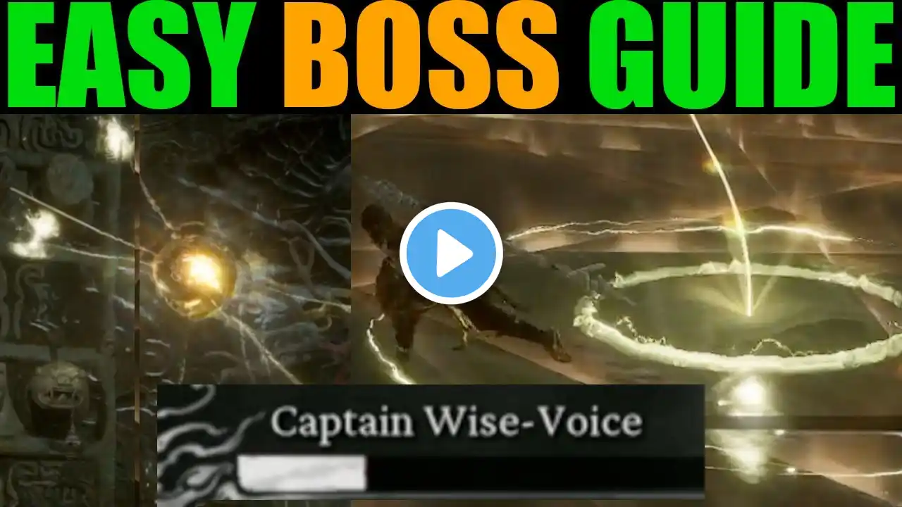 Black myth Wukong | Captain Wise Voice Boss guide Walkthrough (Dodge Red Floor Attack Easy)