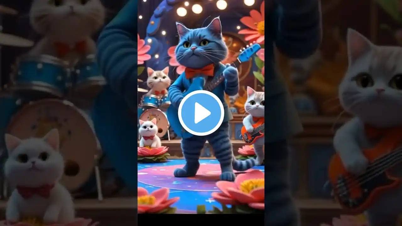 cat dance video #ai #cat #catart #kidsvideo #cute #catcartoon #dance #dancevideo #aicat #cutecat