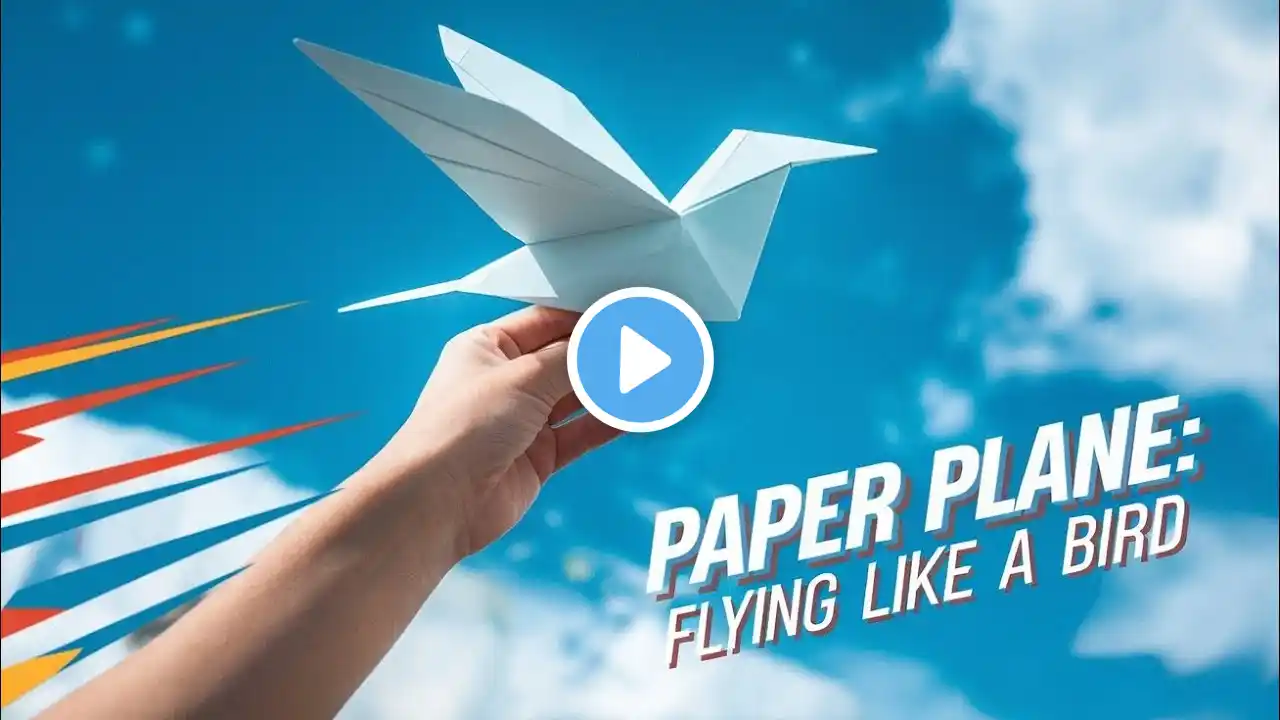 How to make a paper plane,flying like a bird,how to make a paper airplane,paper plane