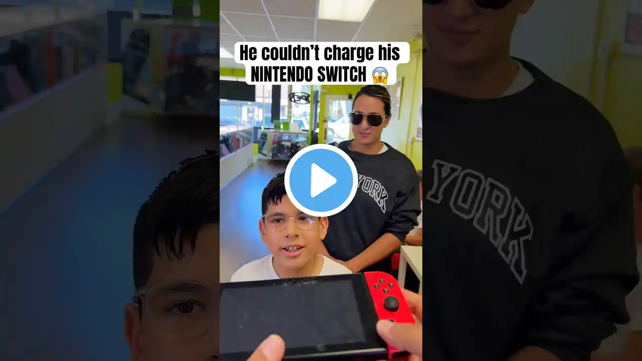 His NINTENDO SWITCH Wouldnโt Turn On! ๐ฑ #shorts #nintendo
