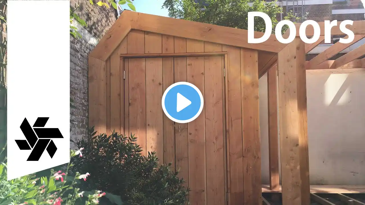 DIY Doors Deck and Pergola // Garden Makeover part 2