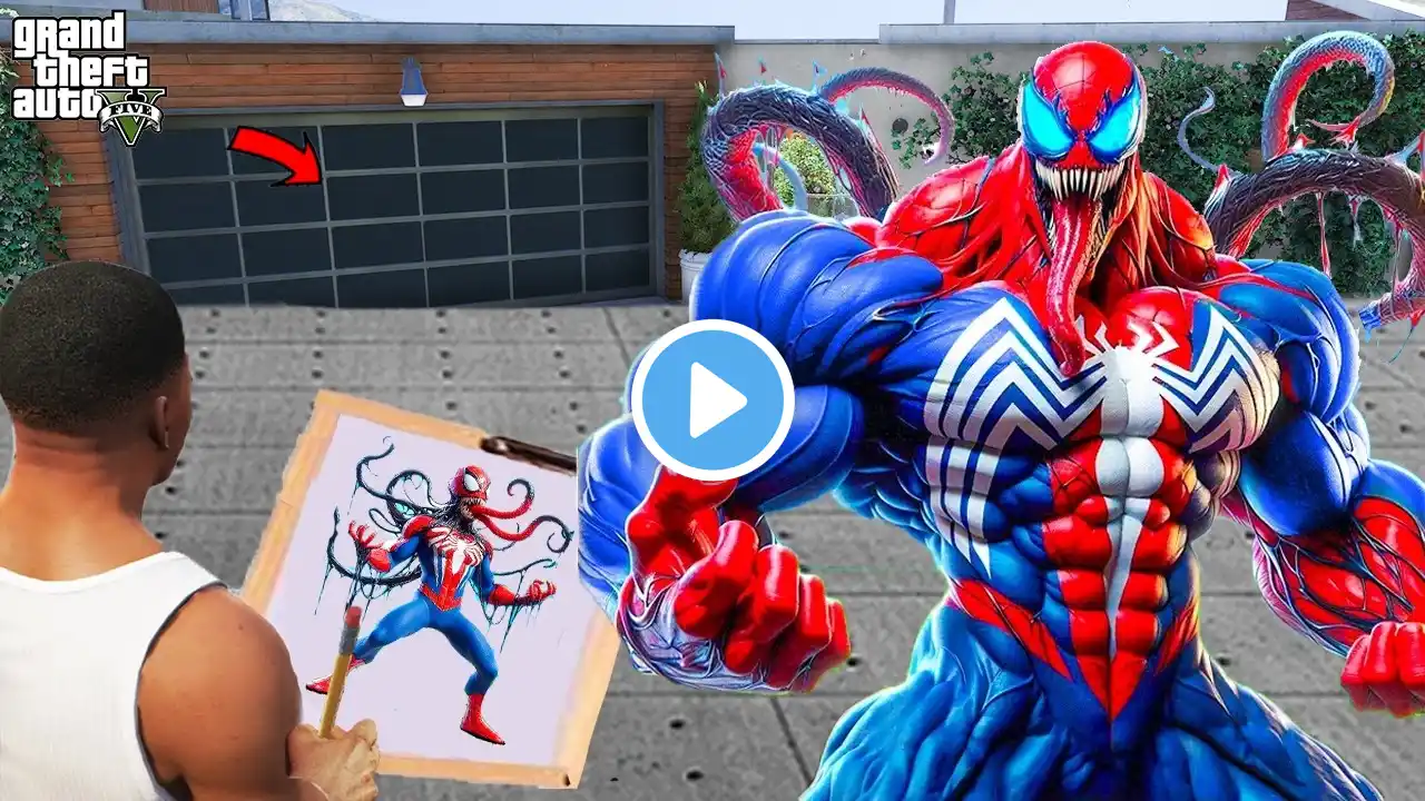 Franklin Using Magical Painting For Stealing $10,000,000 Strongest SPIDERMAN Ever In Gta 5!