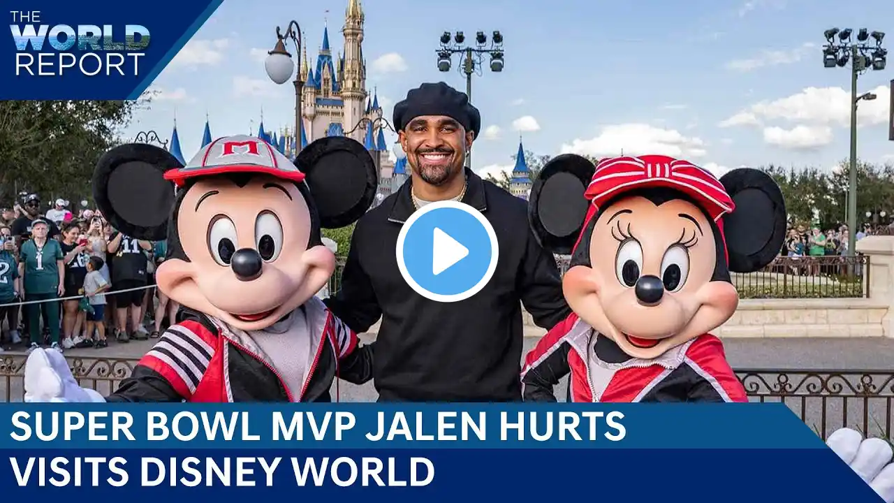 Entertainment | Super Bowl MVP Jalen Hurts Visits Disney World