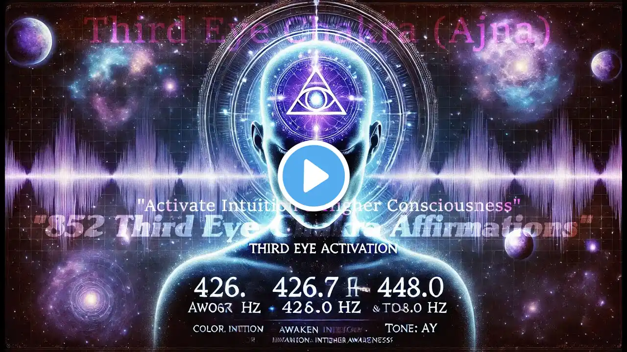 852 Third Eye Chakra | Activate Intuition & Higher Consciousness with 426.7 Hz & 448 Hz Frequencies