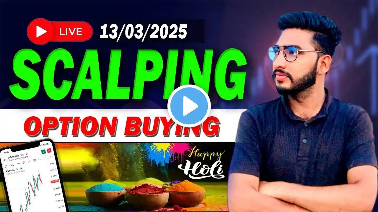 Live intraday trading | option trading | live scalping | 13/03/2025 | option scalping | bank nifty