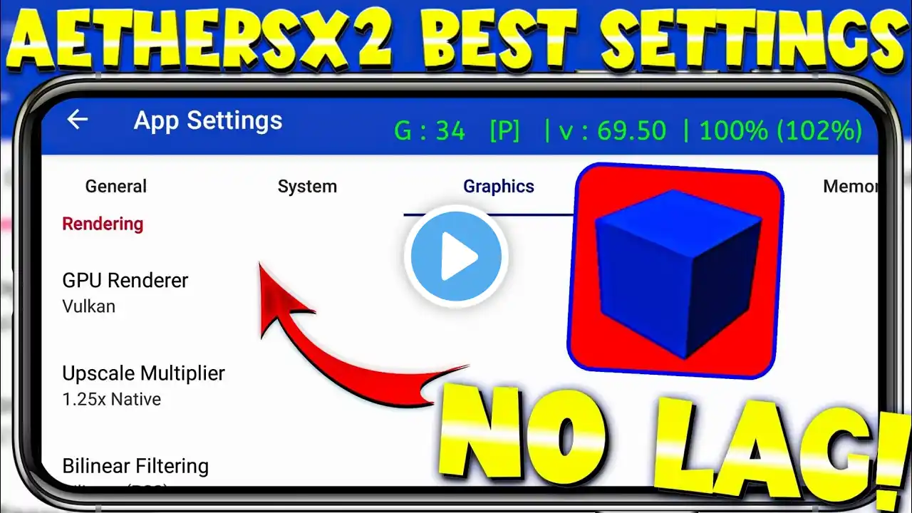 {2025}🔥Aethersx2 Emulator Best Settings For All Android Phones | 60 FPS No Lag Setting For Aethersx2