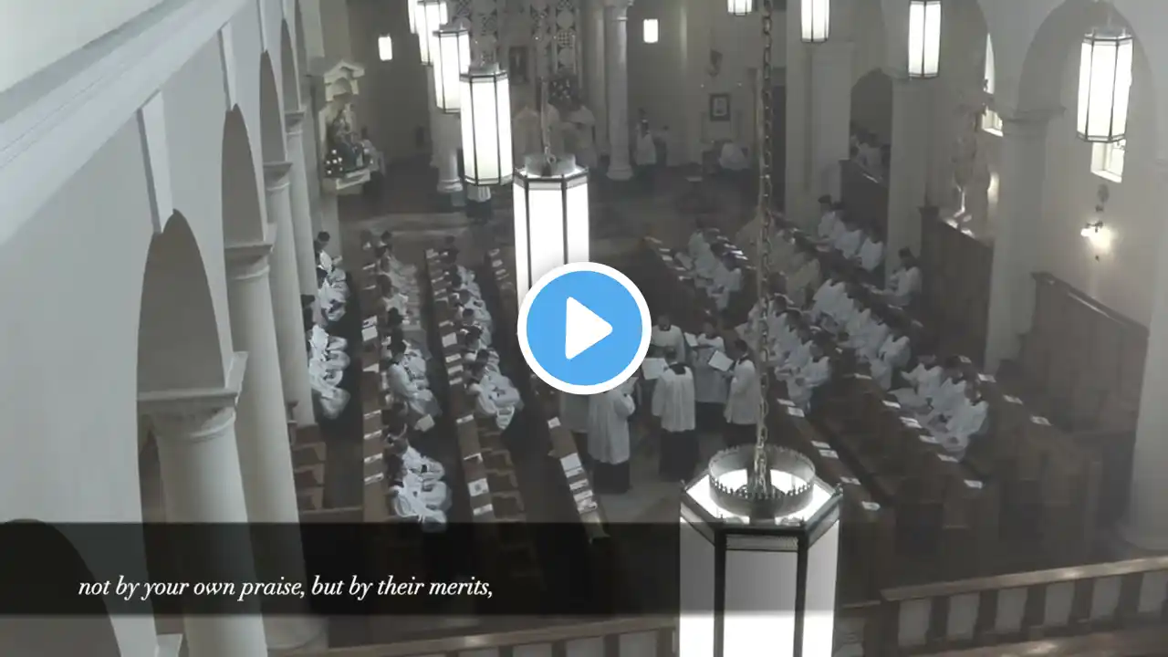 Aurea luce ~G. Dufay & Trent manuscript 89 |  Our Lady of Guadalupe Seminary Choir Subdiaconate 2025