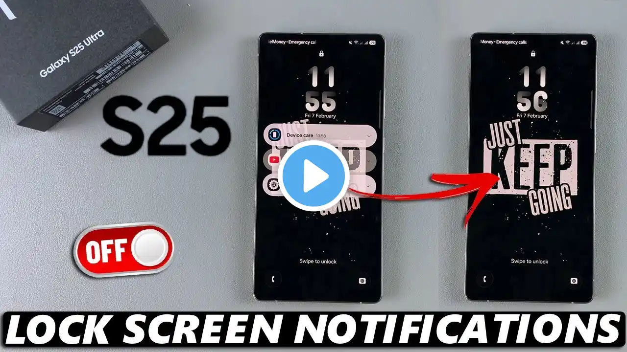 How To Disable Lock Screen Notifications On Samsung Galaxy S25 / S25 Ultra