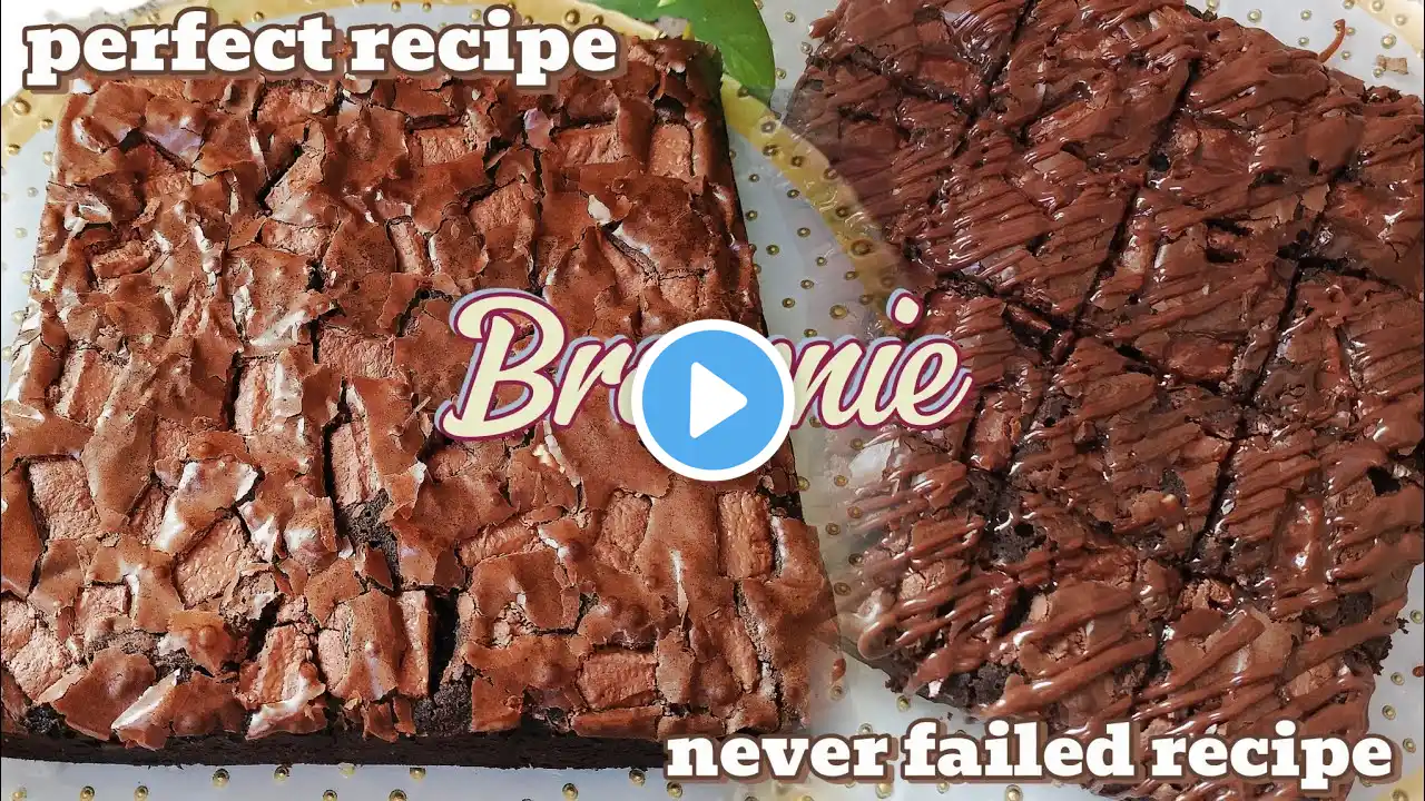 Perfect Brownie recipe|Never failed Brownie recipe||Brownie| Fudgy Brownie recipe |English subtitles