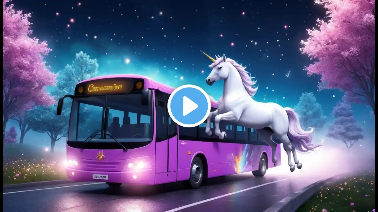 The Unicorns on the Bus | Magical Nursery Rhyme for Kids | Fun Sing-Along Song