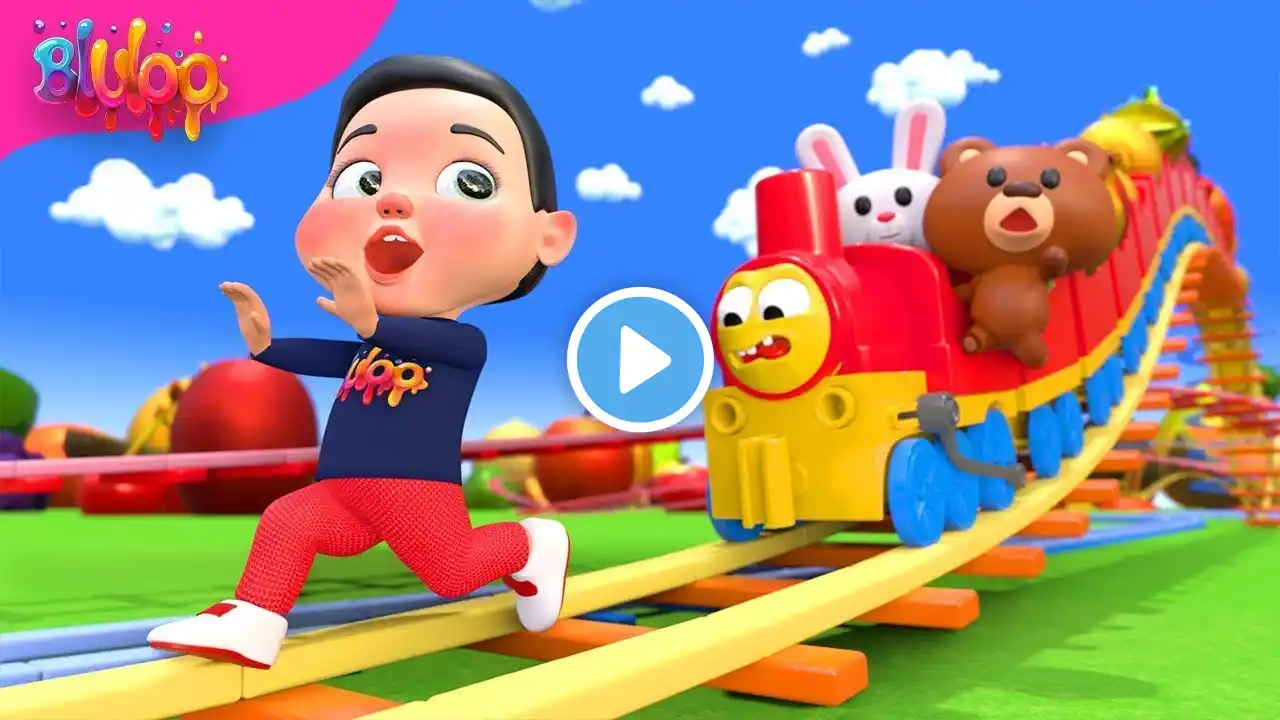 Train Choo Choo Song | Colorful Train | BluLoo Nursery Rhymes & Kids Songs