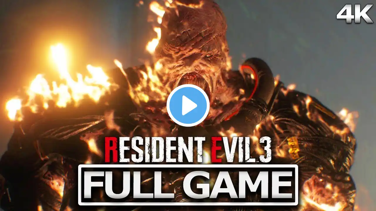 RESIDENT EVIL 3 REMAKE Full Gameplay Walkthrough / No Commentary【FULL GAME】4K 60FPS Ultra HD