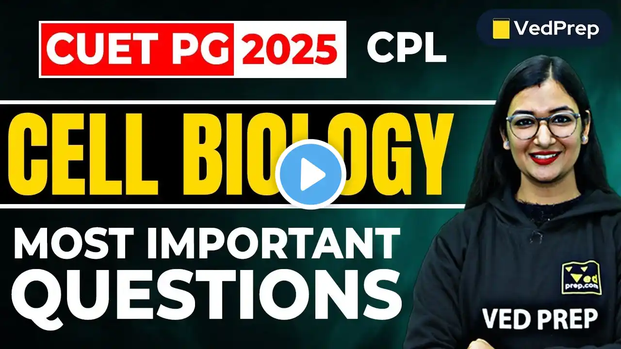 CUET PG 2025 Preparation | CUET PG  Cell Biology Most Important Questions | by Shaily Maam