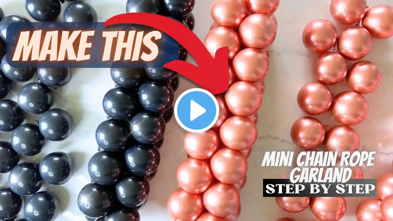 How To Make Mini Balloon Garland - Small Clusters - Mini Chain Rope Garland using 5 inch Balloons