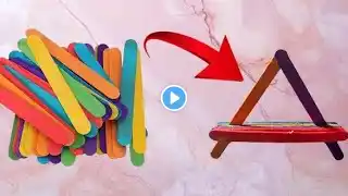 DIY Popsicle sticks mobile holder | Mobile stand | mobile stand with ice cream sticks  #craft #diy