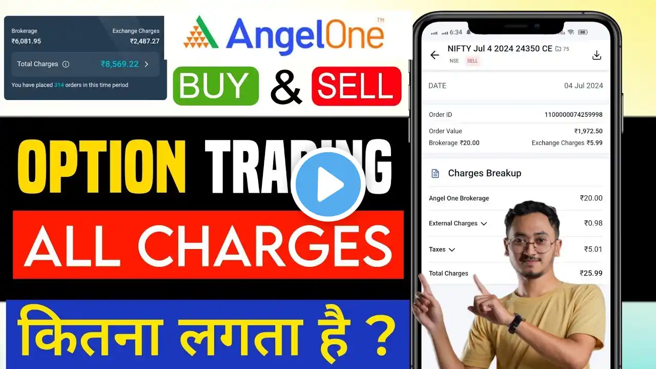 Angel one option trading charges | Angel one option brokerage charges | Angel one charges